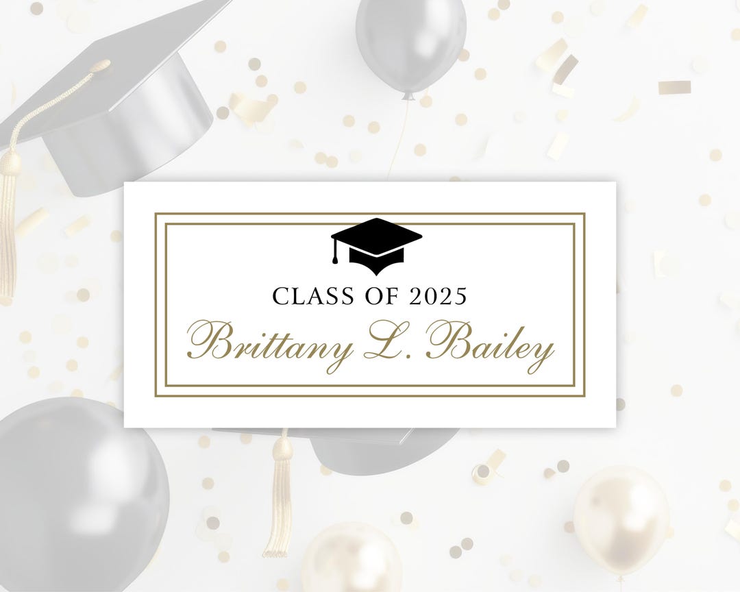 Custom Graduation Name Cards for 2025 Graduation Invitation ...