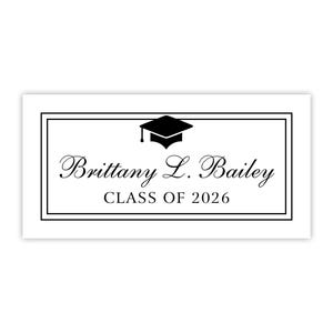 Grad Name Cards | 3x1 Inserts Fit Graduation Announcements & Invitations | Class of 2026