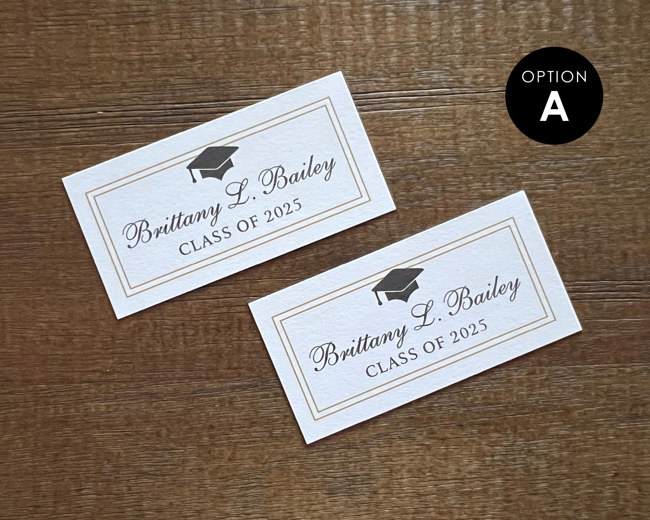 Graduation Name Guide Name Inserts For Graduation Announcements Elegant Silver Graduation