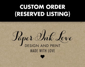 RESERVED: Custom Listing