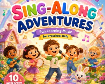 Sing-Along Adventures  | 10 Interactive Preschool Songs for Learning & Play | Kids Music Bundle