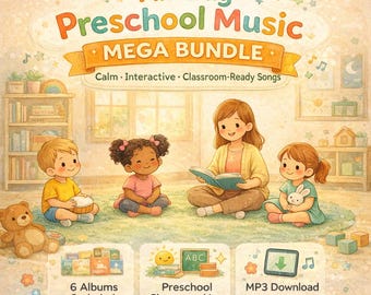 All Day Preschool Music Bundle – 30 Interactive Classroom Songs MP3