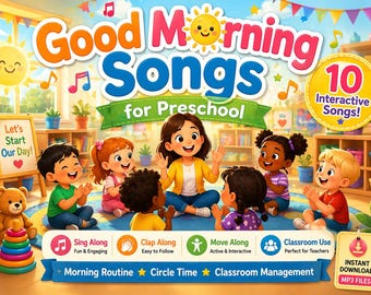Preschool Good Morning Songs | Circle Time, Routine Music (Digital Download)