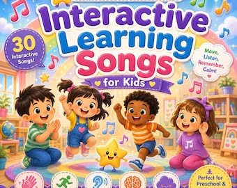 Interactive Learning Songs for Kids Call and Response Movement Music Preschool Classroom Activities
