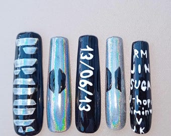 BTS proof album inspired nails