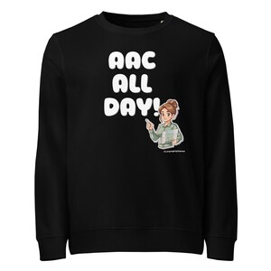 AAC Advocate Tee | AAC All Day | Organic Unisex T-Shirt for SLPs & AAC Users