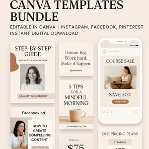 2500+ Social Media Canva Templates Bundle | Editable in Canva | Instagram, Facebook, Pinterest | Instant Digital Download