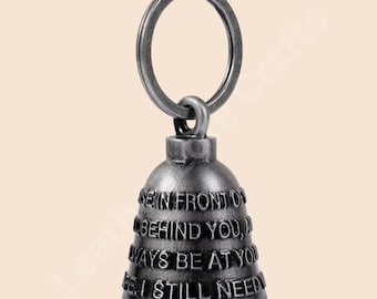 Motorcycle Guardian Bell–Ride Safe Keychain, Biker Good Luck Charm