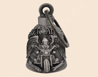 Biker Angel Riding 3D Motorcycle Bell, for Good Luck Light Weight
