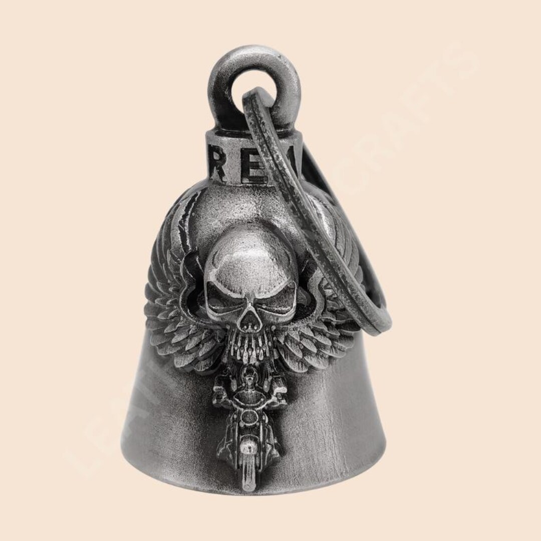 Good Luck 3-D Ghost Rider Motorcycle Bell, Light Weight, Impact ...