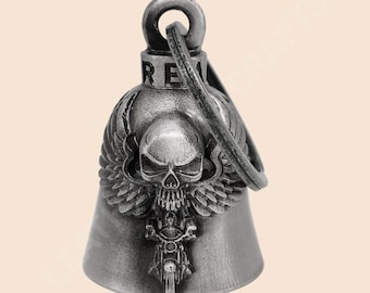Good Luck 3-D Ghost Rider Motorcycle Bell, Light Weight, Impact Resistant