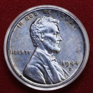 1944 D Steel Lincoln Penny Historic American Cent
