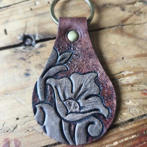 Leather key ring