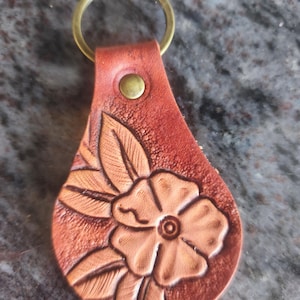 Leather key ring