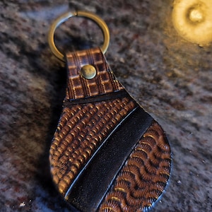 Leather key ring