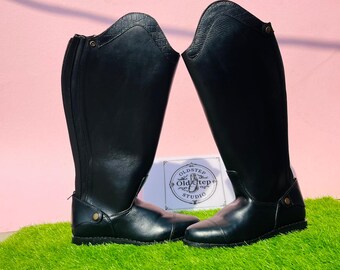Handcrafted Leather Riding Boots – Tall Equestrian Boots for Men & Women