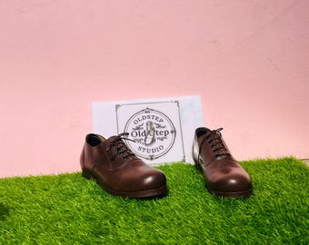 Brown Leather Derby Lace-Up Shoes – Men’s Dress Shoes for Weddings, Business & Formal Wear