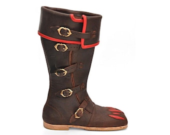 Custom Landsknecht Boots – Handmade Renaissance Leather Boots – 16th Century Reenactment & LARP Footwear