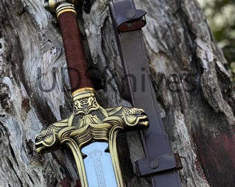 Hand-Forged Conan Sword, Stainless Steel Replica, Wall Hanging