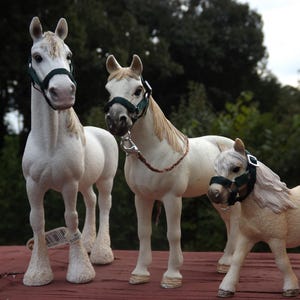 Kantar i uwiąz Schleich Model Horse (srebrne okucia) – 3 rozmiary / 27 kolorów
