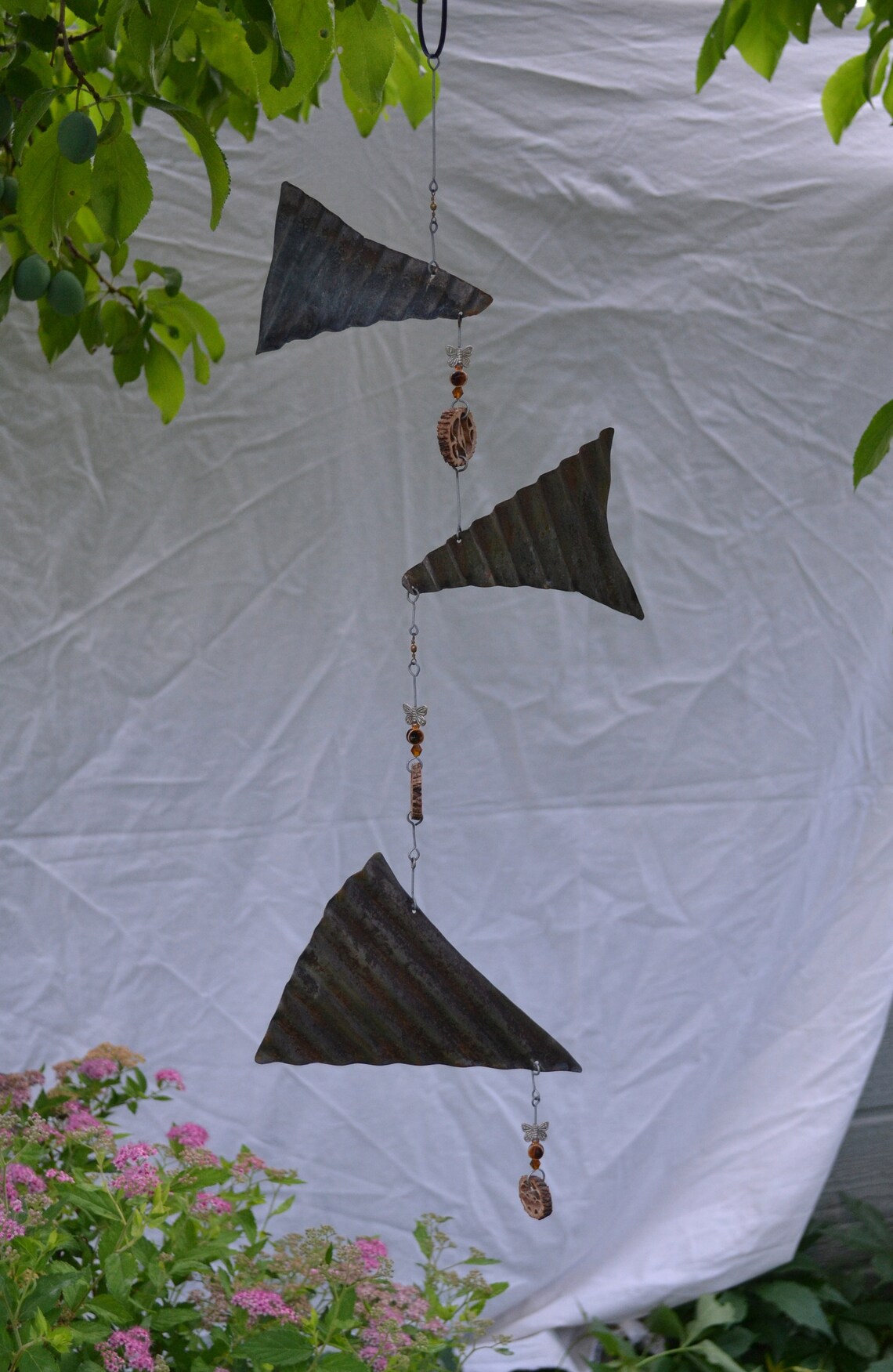 Garden Mobile Balancing Metal Mobile Unique Garden Art Etsy