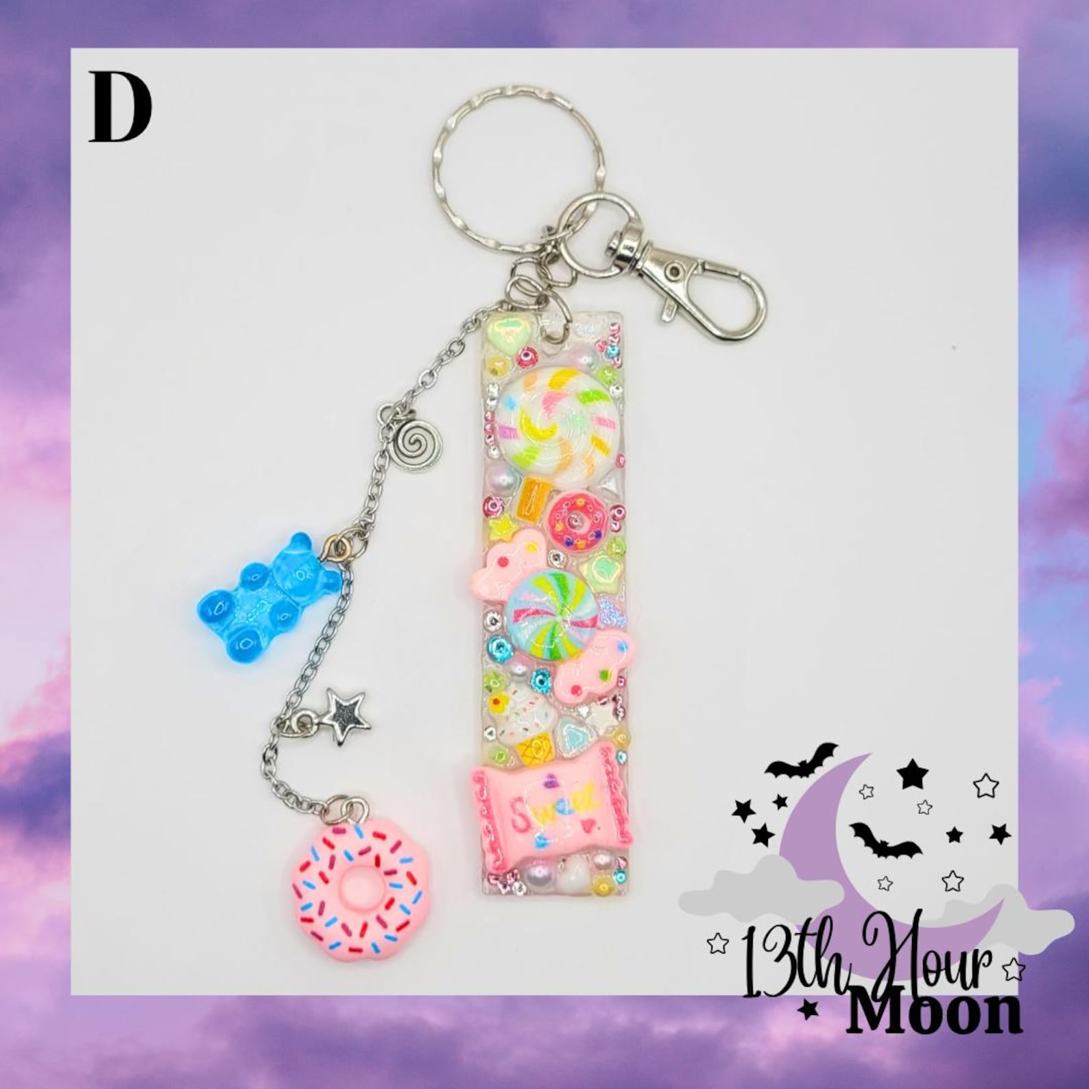Kawaii Candy Resin Keychain | Candy Charm Keychain | Resin Junk ...