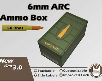 Ammo Storage Box - 6mm ARC - 50 Rounds