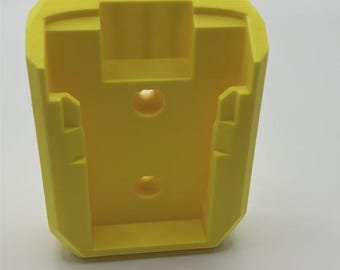 2 DeWalt 20V XR Battery Holder and 2 Wall Mount – Compact Tool Organizer