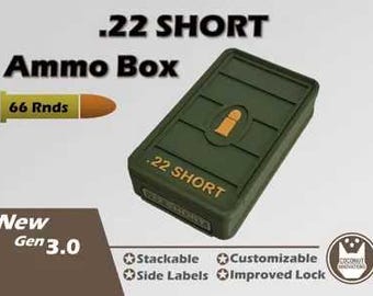 Ammo Storage Box .22 Short 66 Rounds