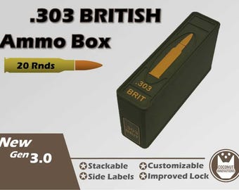 Ammo Box .303 BRITISH 7.7×56mmR - 20 Rounds