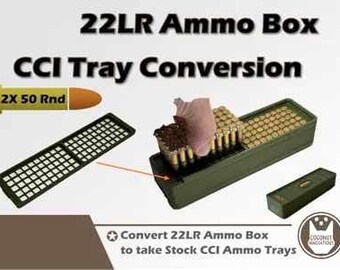 Ammo Box CCI Tray Conversion for 22LR - 2X 50 Rnds