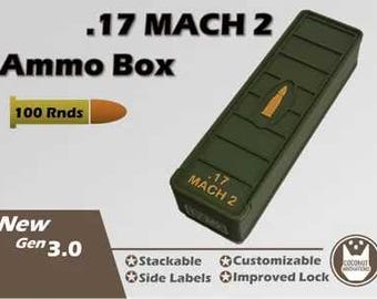 Ammo Storage Box .17 MACH 2 - 100 Rounds