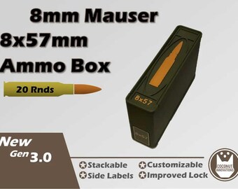 Ammo Box 8x57mm / 8mm Mauer / 7.92x57mm 20 Rounds