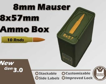 Ammo Box 8x57mm / 8mm Mauer / 7.92x57mm 10 Rounds Coconut