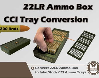 Ammo Box CCI Tray Conversion for 22LR - 4X 50 Rnds