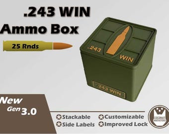 Ammo Storage Box .243 WIN - 25 Round