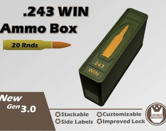 Ammo Storage Box .243 WIN - 20 Round
