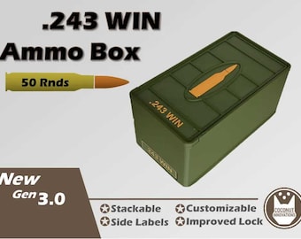Ammo Storage Box .243 WIN - 50 Round