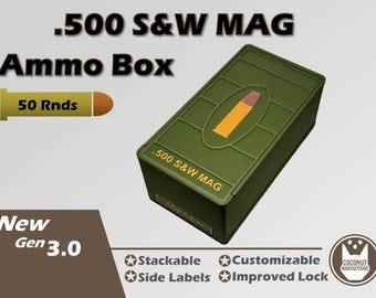 Ammo Storage Box - .500 S&W Magnum - 50 Rounds