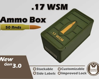 Ammo Storage Box .17 WSM - 50 Rounds