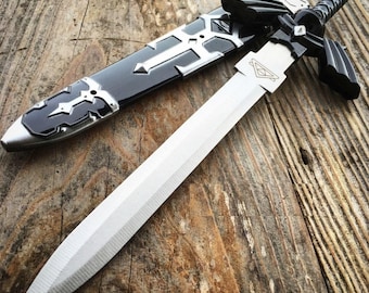 12" Legend of Zelda Collector Fantasy Sword Black Gold Replica Handmade Display Decor Adventure Gift Piece