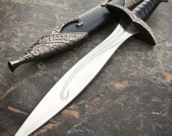 Fantasy Collector Dagger with Decorative Sheath, Medieval Inspired Display Piece, Unique Home Accent