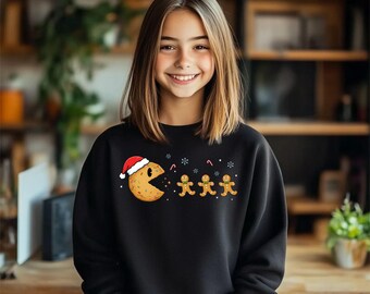 Christmas Ginger Cookie Youth Sweatshirt, Ginger Cookie Kids Hoodie, Christmas Youth Sweatshirt, Christmas Cookies Shirt, Christmas Gift