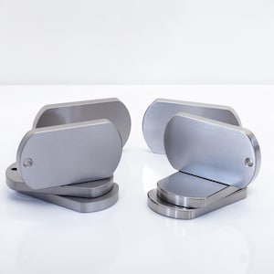 50mm × 28mm & 5 mm Thick, Titanium Grade 2 Dog Tag Blanks for Laser Engraving