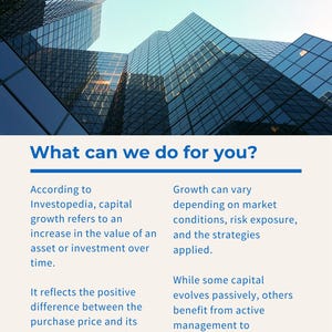 May include: A promotional image for Universaenix.Design, featuring a modern glass building and text. The text includes the company logo, the question "What can we do for you?" and information about capital growth and the company's history.