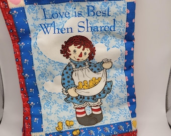 Vintage Rtagdy Ann & Andy "Fill the World with Love" Stoffbuch / Stoffbuch