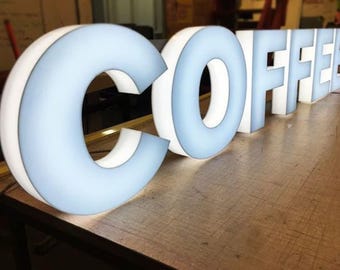Custom LED Coffee Shop Sign | Personalized Neon Cafe Sign | Coffee Bar Decor | Espresso Bar Sign