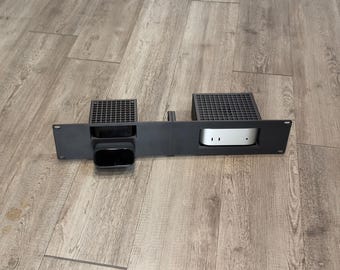 Apple M4 Mac Mini Apple TV 4K GL.iNet 2U Rack Mount Carbon Fiber