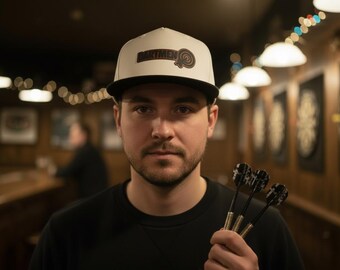Dartmen Bullseye Leatherette Patch Hat