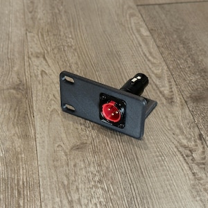 D-Type 1U Rack Mount 1 D-Series Connector with Cable Support